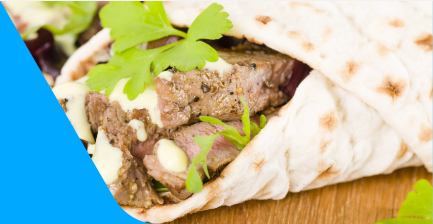Iron - Roast Beef Wrap with parsley