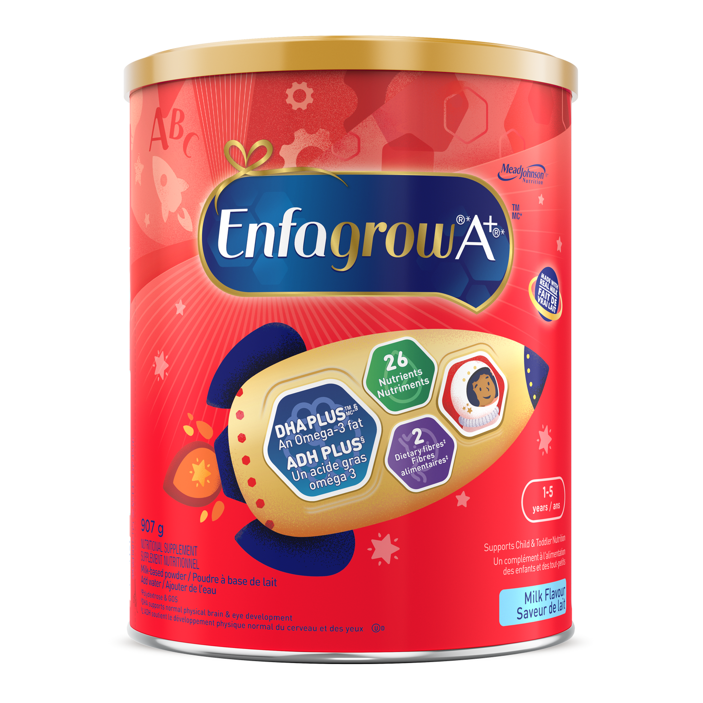 Enfagrow A+ Toddler Nutritional Drink, Milk Flavour Powder, 907g