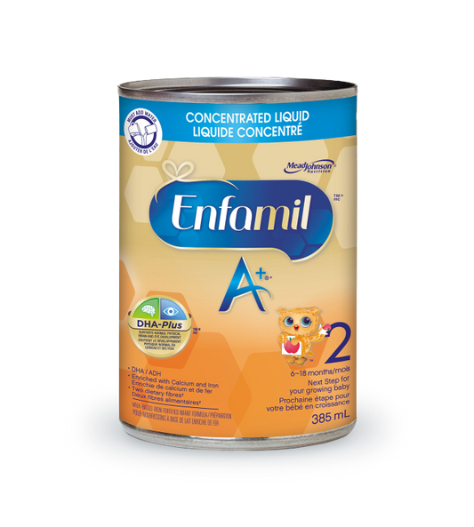 Enfamil A+ 2 Infant Formula, Concentrated Liquid, 385mL, 12 cans