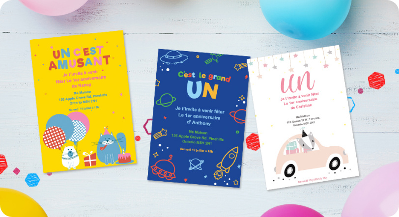 Choisissez votre modèle d'invitation d'anniversaire gratuit