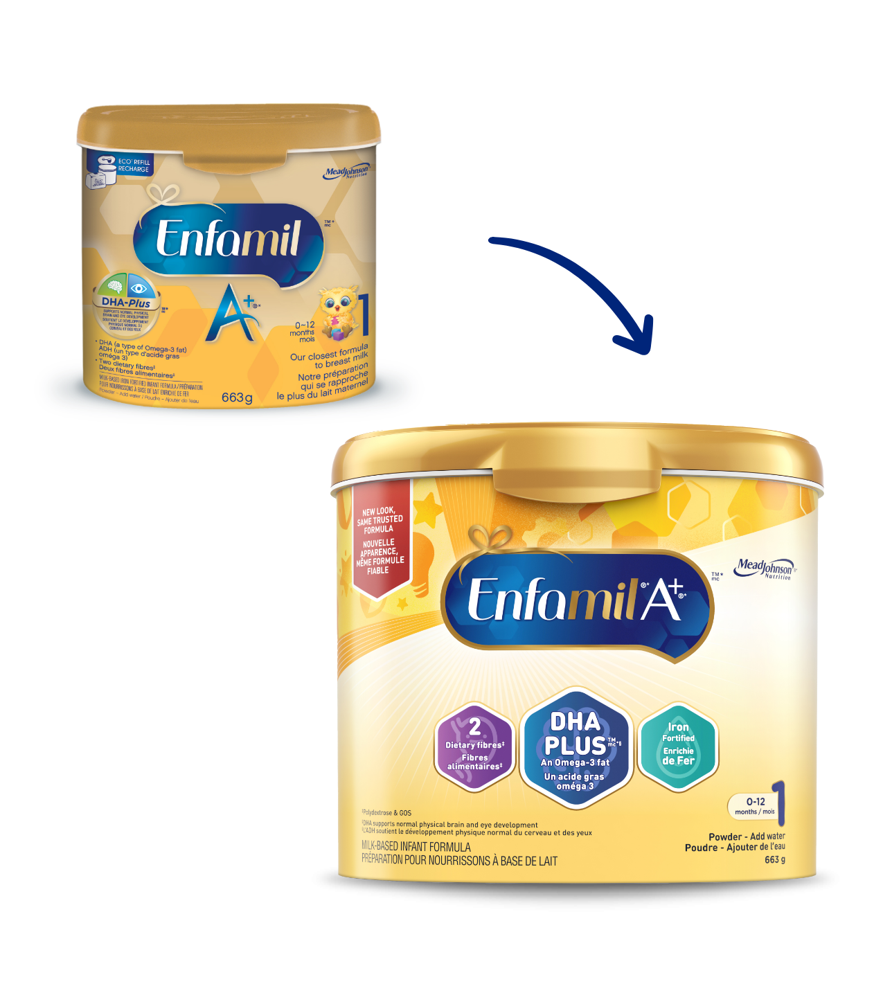 Enfamil A+ Infant Formula, Powder Tub, 663g