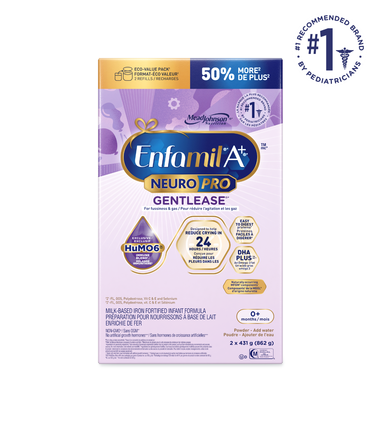 Enfamil A+ NeuroPro Gentlease Infant Formula, Powder Refill