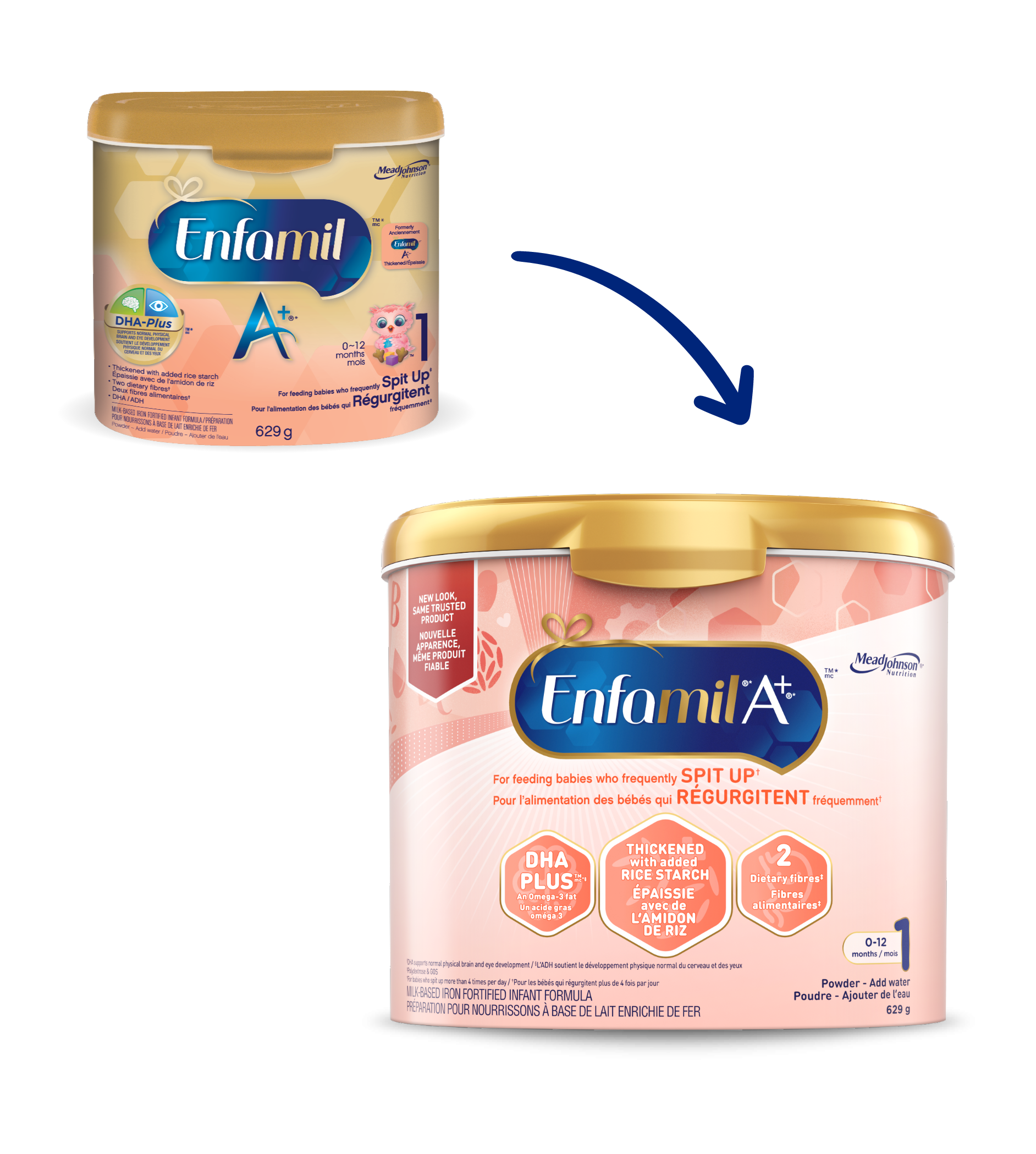 Enfamil A+ for frequent Spit Up, Powder, 629g