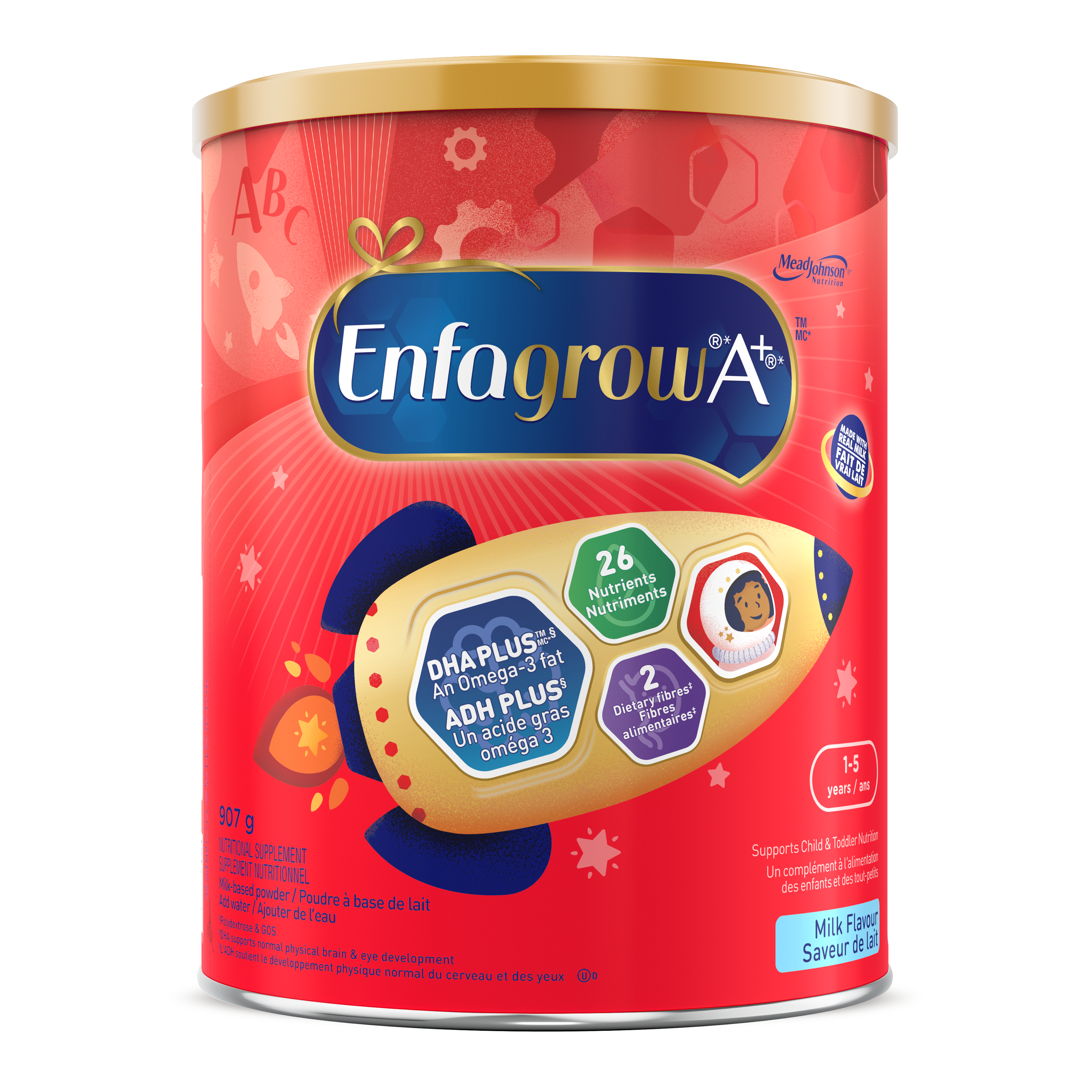 Enfagrow A+ Toddler Nutritional Drink, Milk Flavour Powder, 907g