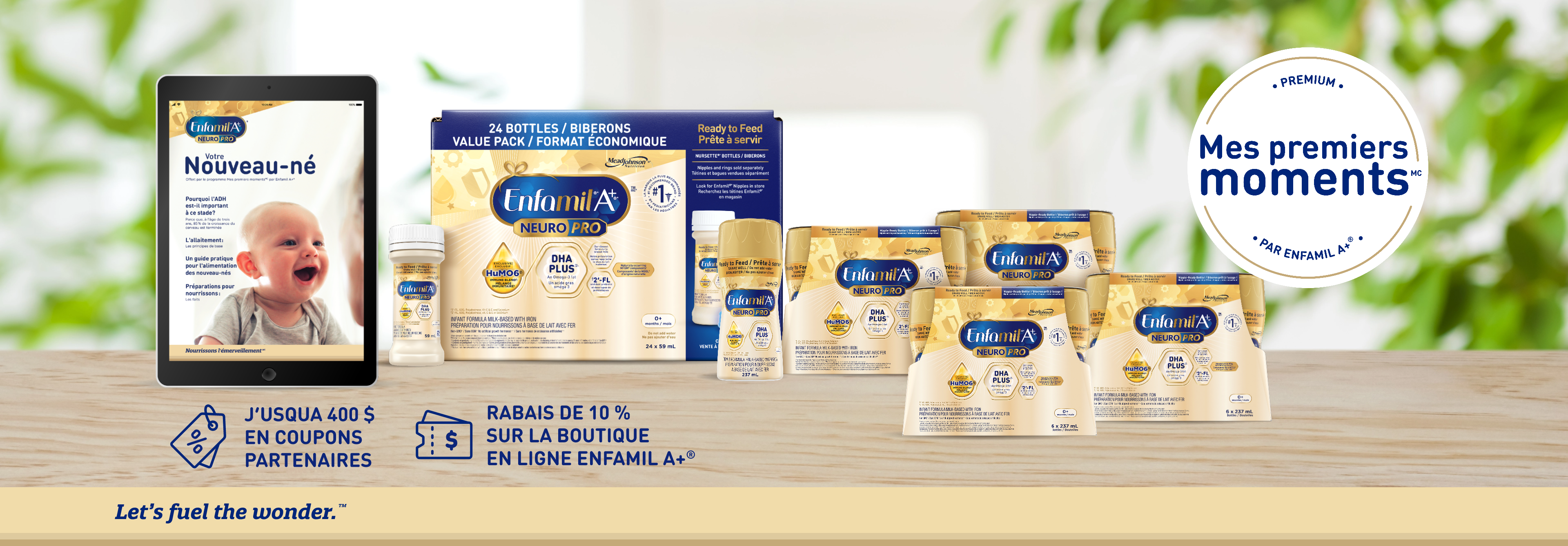 Joignez-vous à Mes premiers moments<sup>MC</sup> par Enfamil A+®