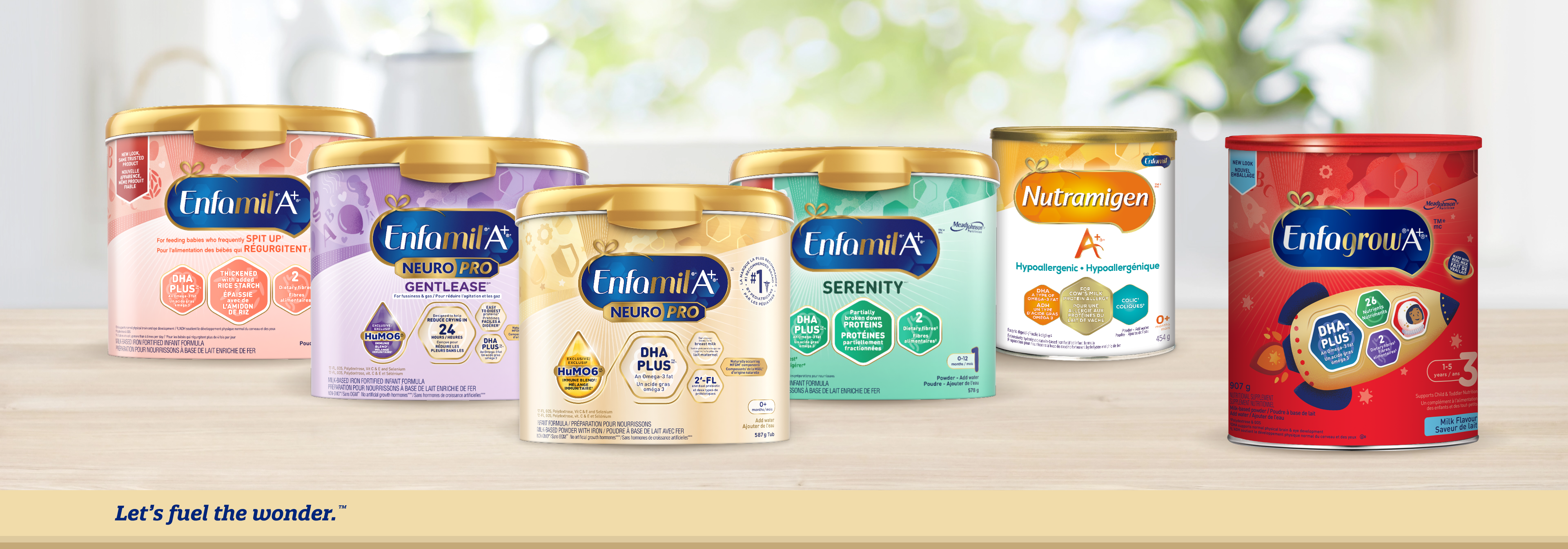 Infant Formula and Toddler Drink Comparison Chart