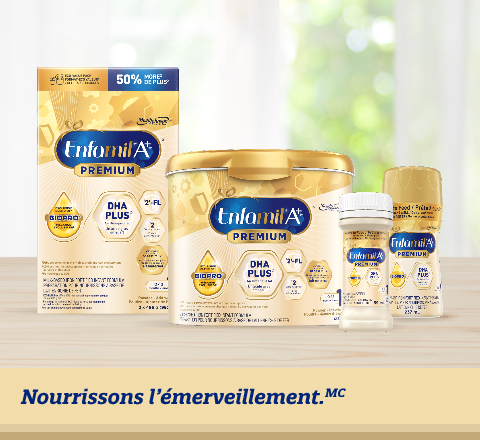 Préparations pour nourrissons Enfamil A+® pour nouveau-nés