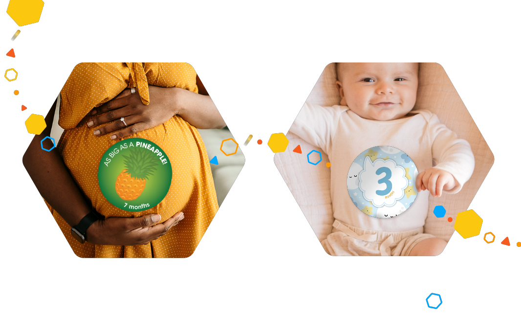 Monthly Belly Badges
