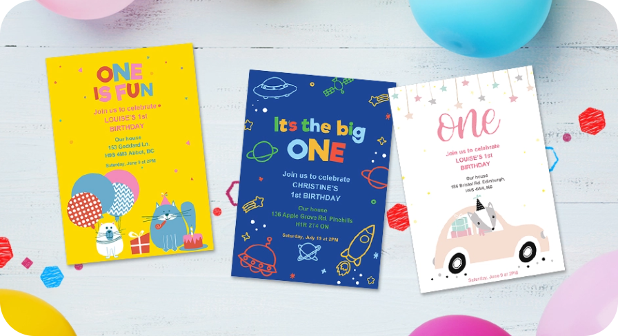Choose your free birthday invitation template