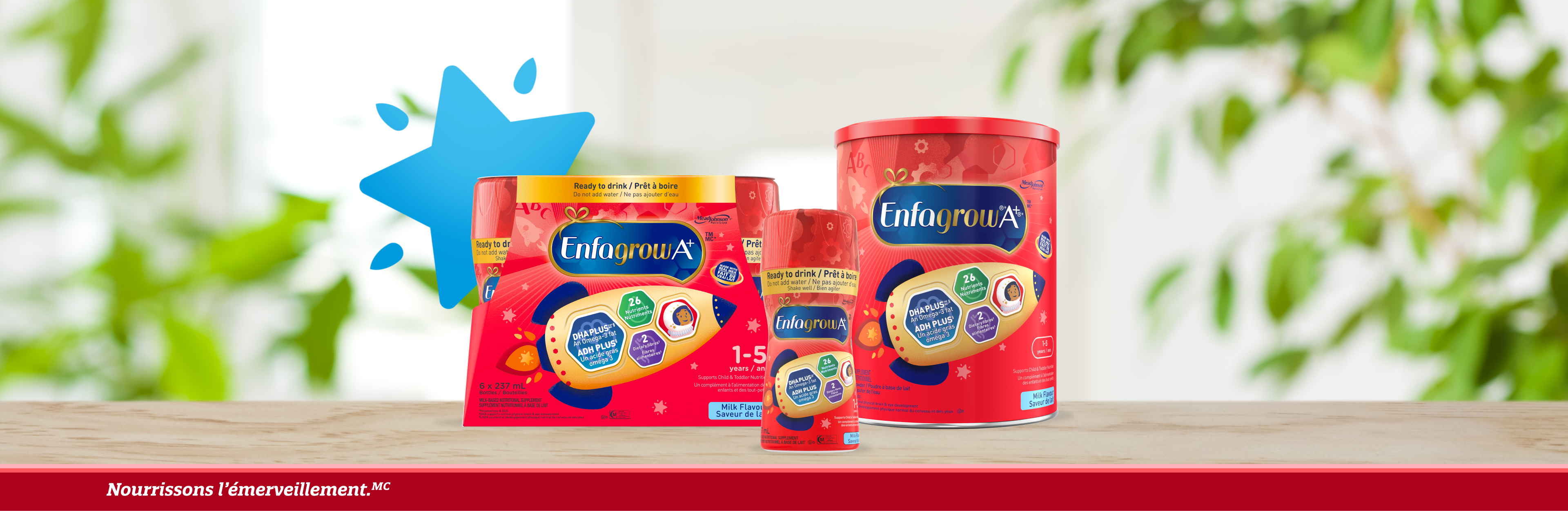 Obtenez un échantillon gratuit de boisson nutritionnelle Enfagrow A+<sup>®</sup> pour tout-petits et enfants 