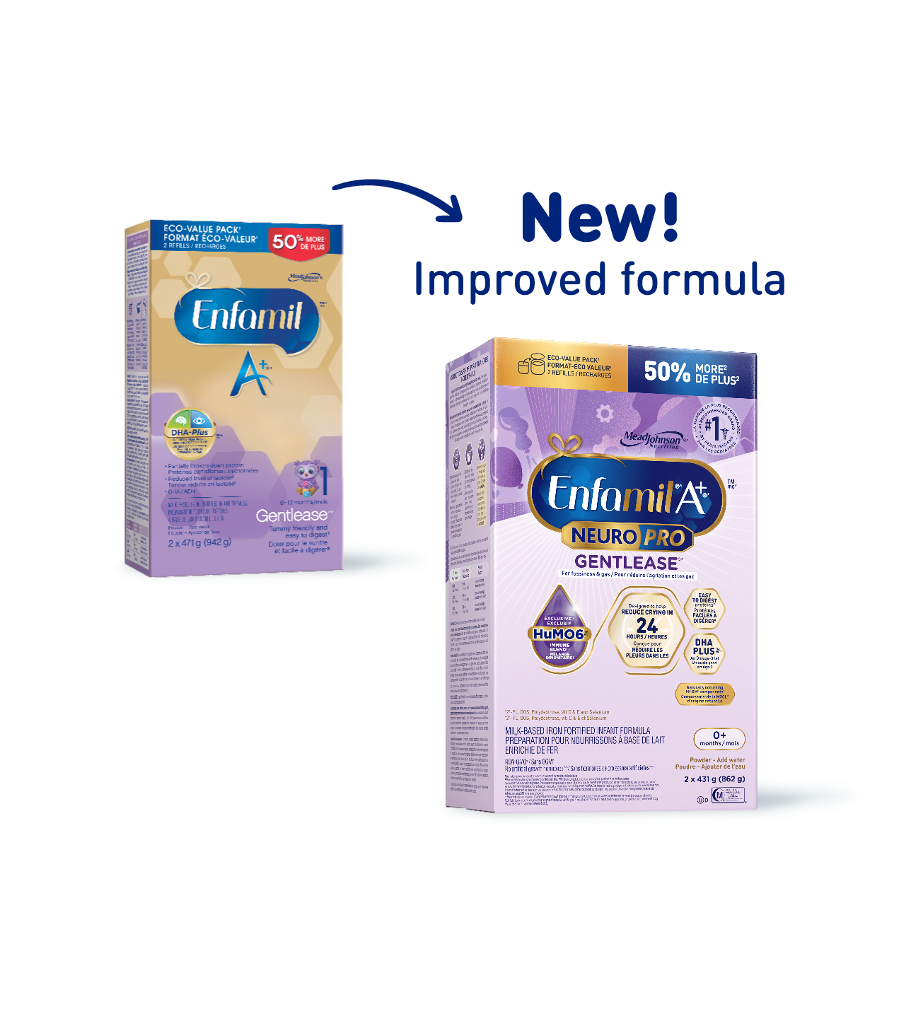 Enfamil A+ NeuroPro Gentlease Infant Formula, Powder Refill