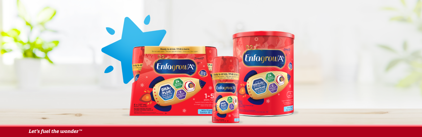 Get a Free Sample of Enfagrow A+<sup>®</sup> Toddler & Kid Nutritional Drink
