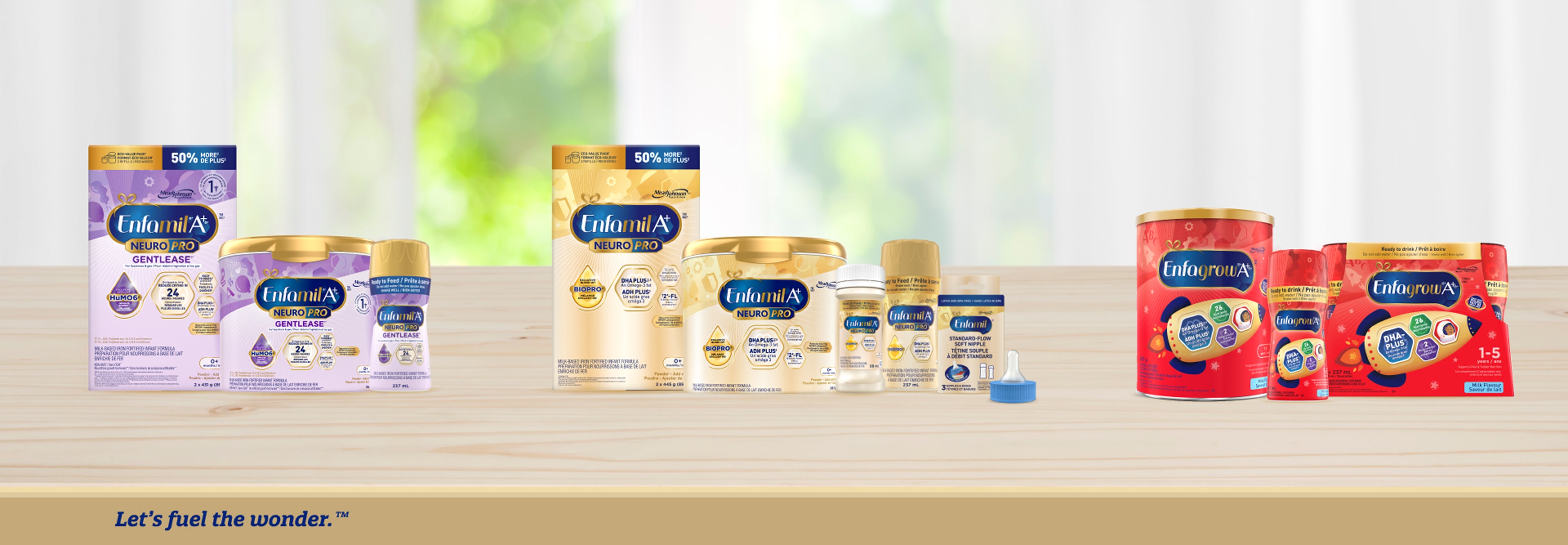 Enfamil A+<sup>®</sup> Baby Formula and Toddler Drink Products