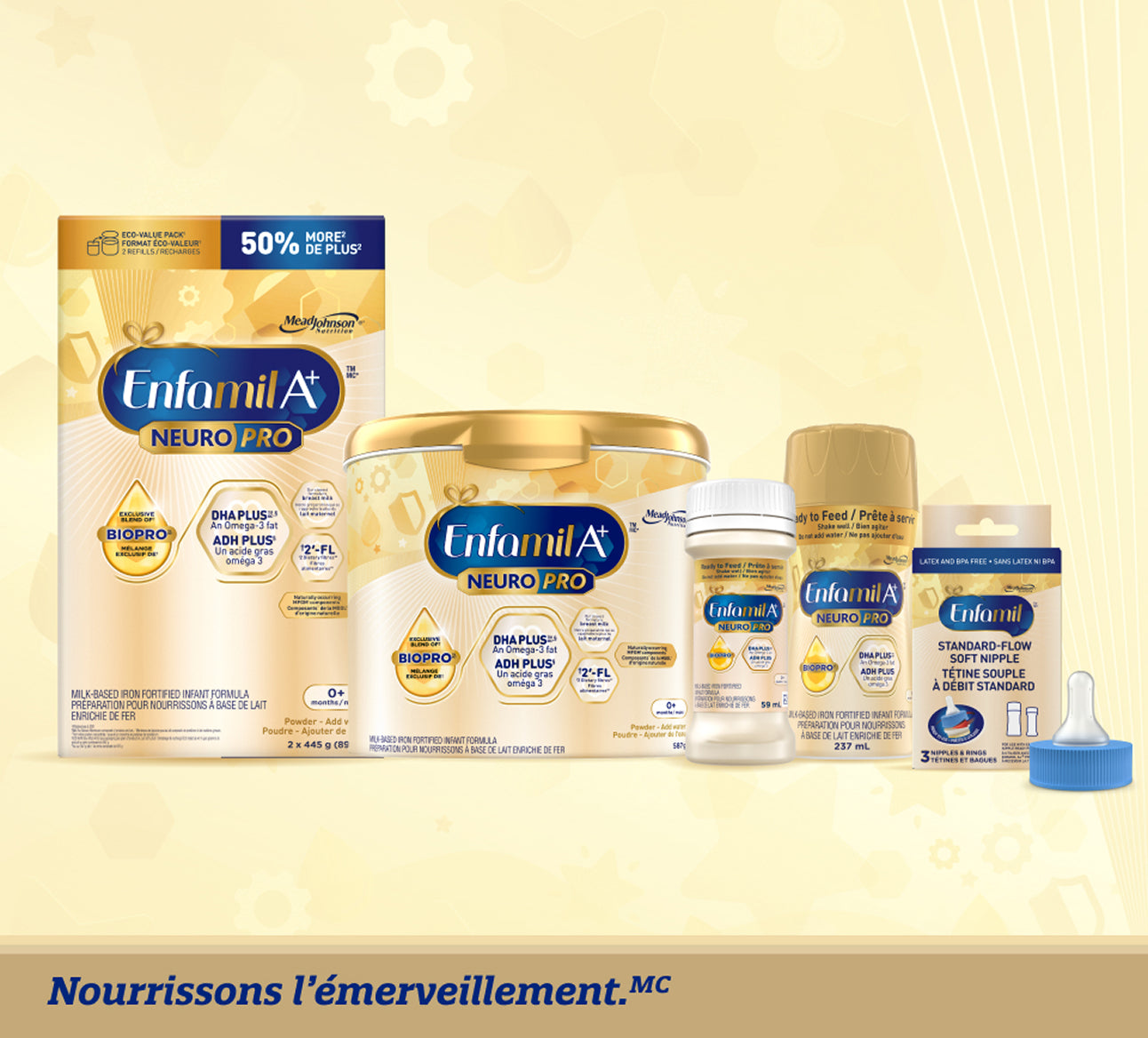 Pourquoi Enfamil A+<sup>®</sup> NeuroPro<sup>MC</sup> ?