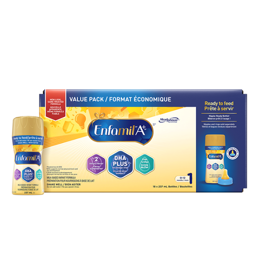 Préparation pour nourrissons Enfamil A+®, bouteille prête à servir et prête à utiliser la tétine, 237mL 