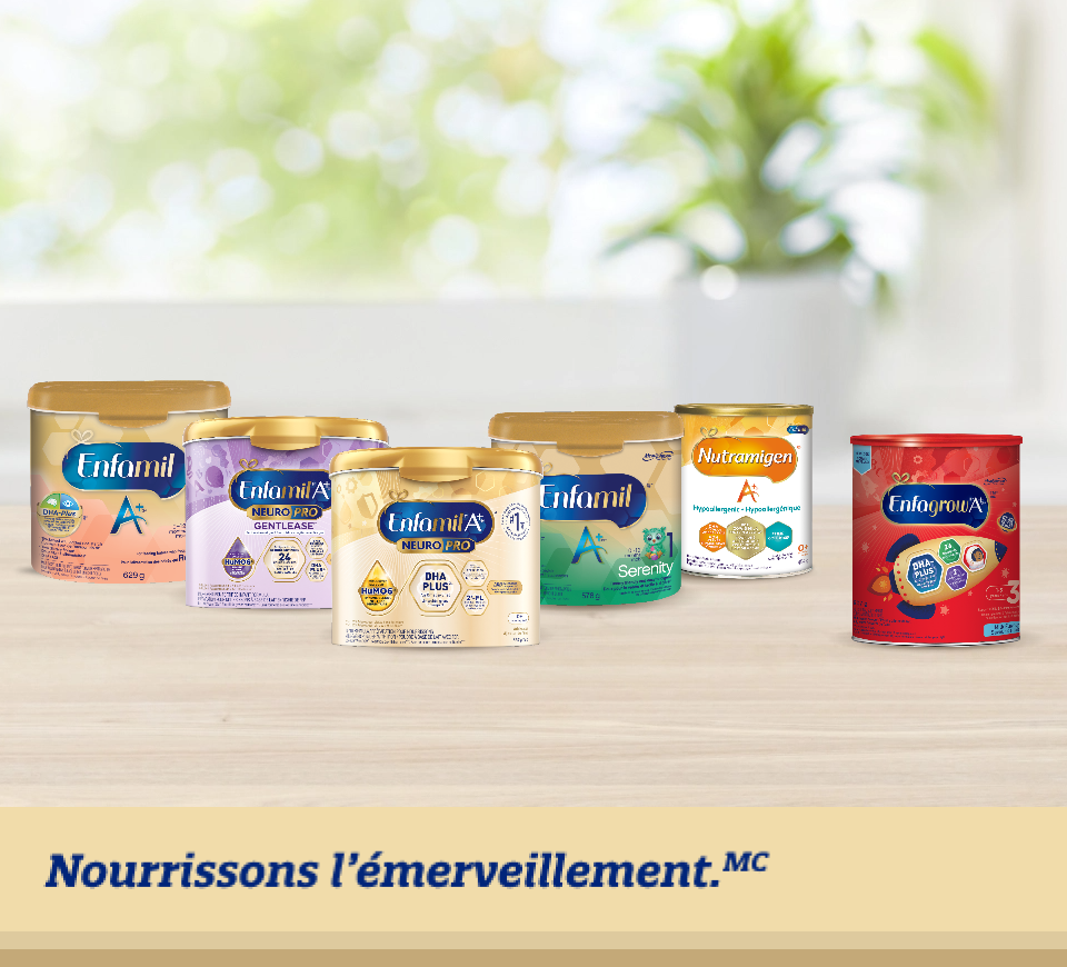 Produits de préparations pour bébés Enfamil A+
