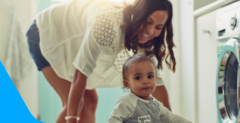 Eliminate stubborn odours from your Toddlers laundry with Lysol Laundry Additive!