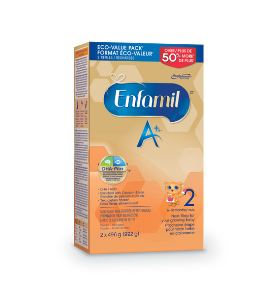 Enfamil A+ 2 Infant Formula, Powder Refill, 992g