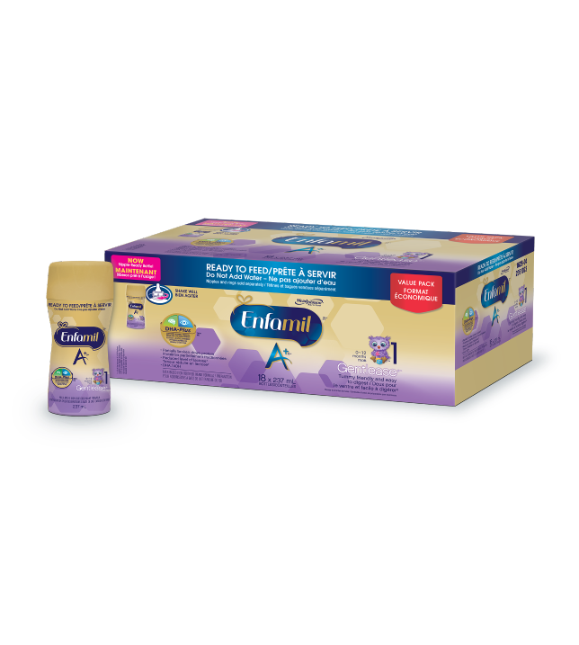 Enfamil A Gentlease Infant Formula Nipple Ready to Feed Bottles
