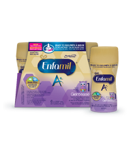 Enfamil A+ Gentlease Infant Formula, Nipple-Ready to Feed Bottles, 237mL