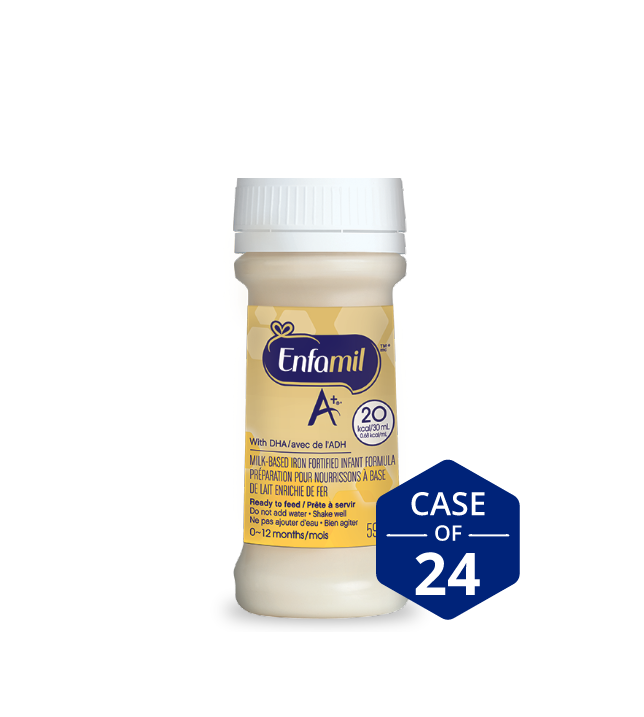 Enfamil A+ Infant Formula Ready to Feed Nursette Bottles, 59mL