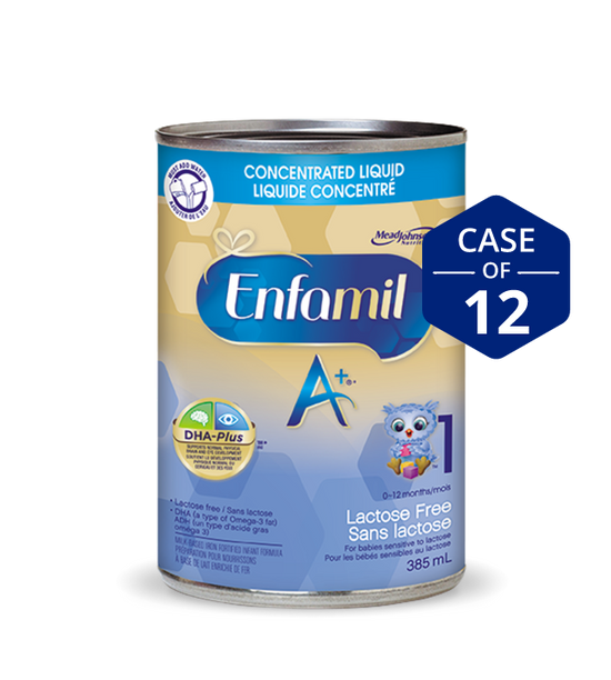 Enfamil A+ Lactose Free Infant Formula, Concentrated Liquid, 385mL, 12