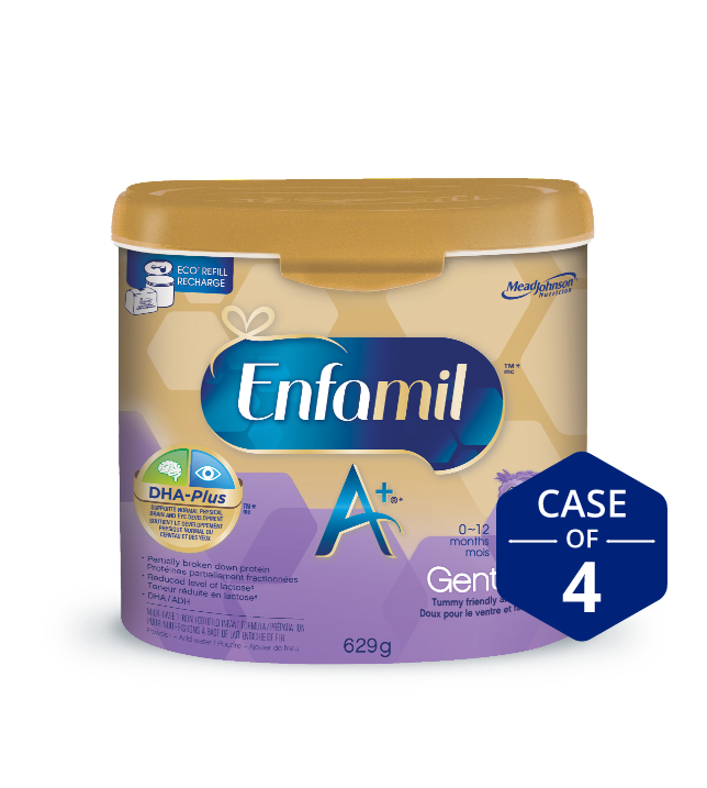 Enfamil A+ Gentlease Infant Formula, Powder Tub, 629g