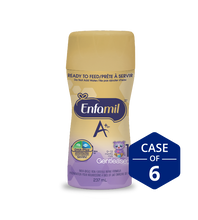 Enfamil A+ Gentlease Infant Formula, Nipple-Ready to Feed Bottles, 237mL