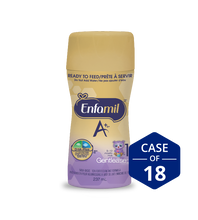 Enfamil A+ Gentlease Infant Formula, Nipple-Ready to Feed Bottles, 237mL